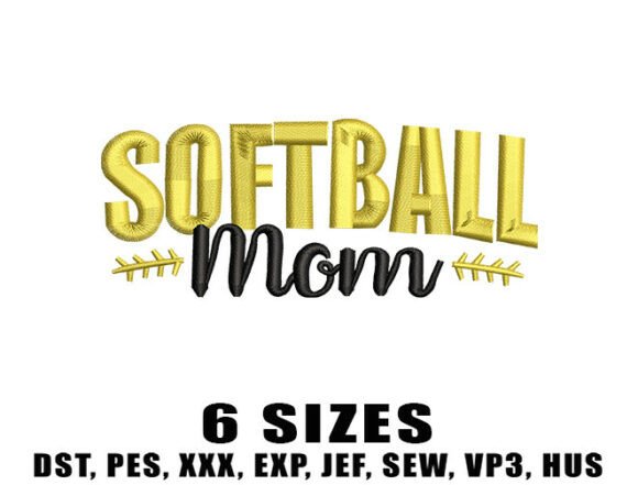 Download Softball Mom Life Embroidery Design - Mom life embroidery Collection